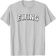 Ewing New Jersey Vintage Athletic Sports B&W Print T-Shirt - T-Shirt | Ash