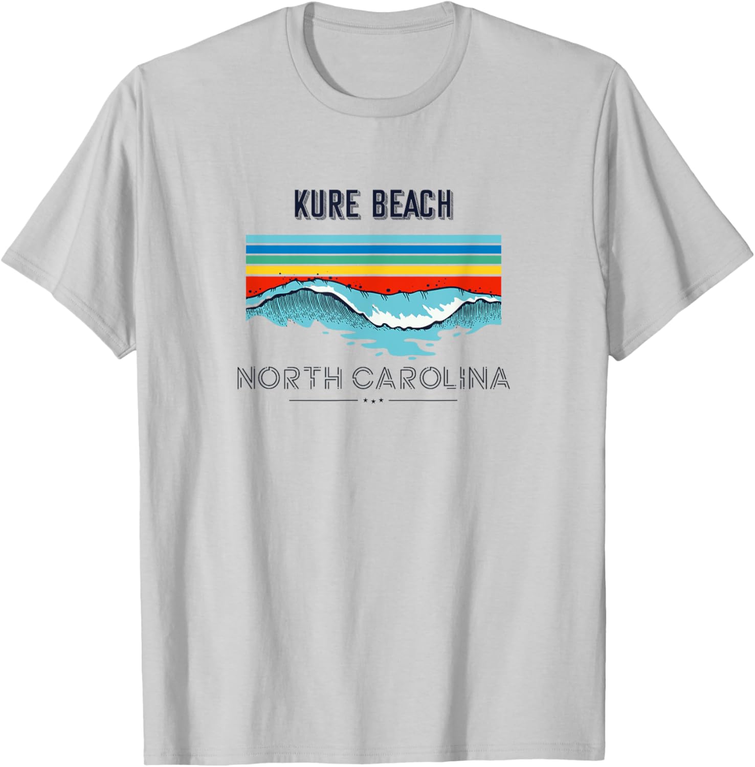 Kure Beach Souvenir - North Carolina Reminder Men Women Kids T-Shirt - T-Shirt | Ash
