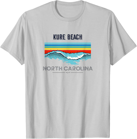 Kure Beach Souvenir - North Carolina Reminder Men Women Kids T-Shirt - T-Shirt | Ash