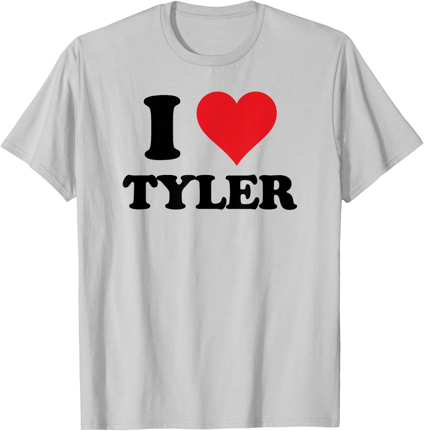 I Heart Tyler First Name I Love Personalized Stuff T-Shirt - T-Shirt | Ash
