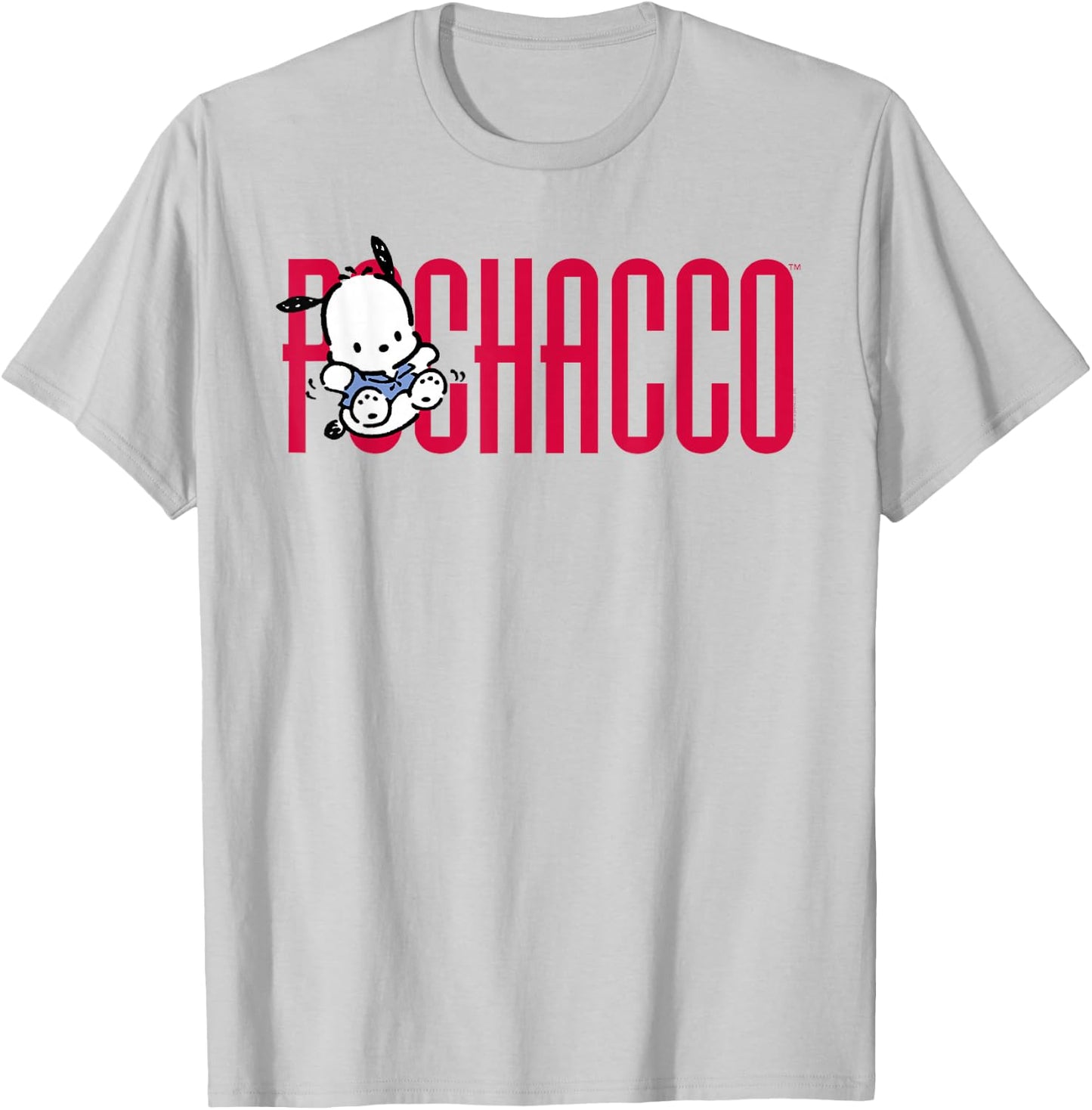 Pochacco Big Logo Shirt T-Shirt - T-Shirt | Ash