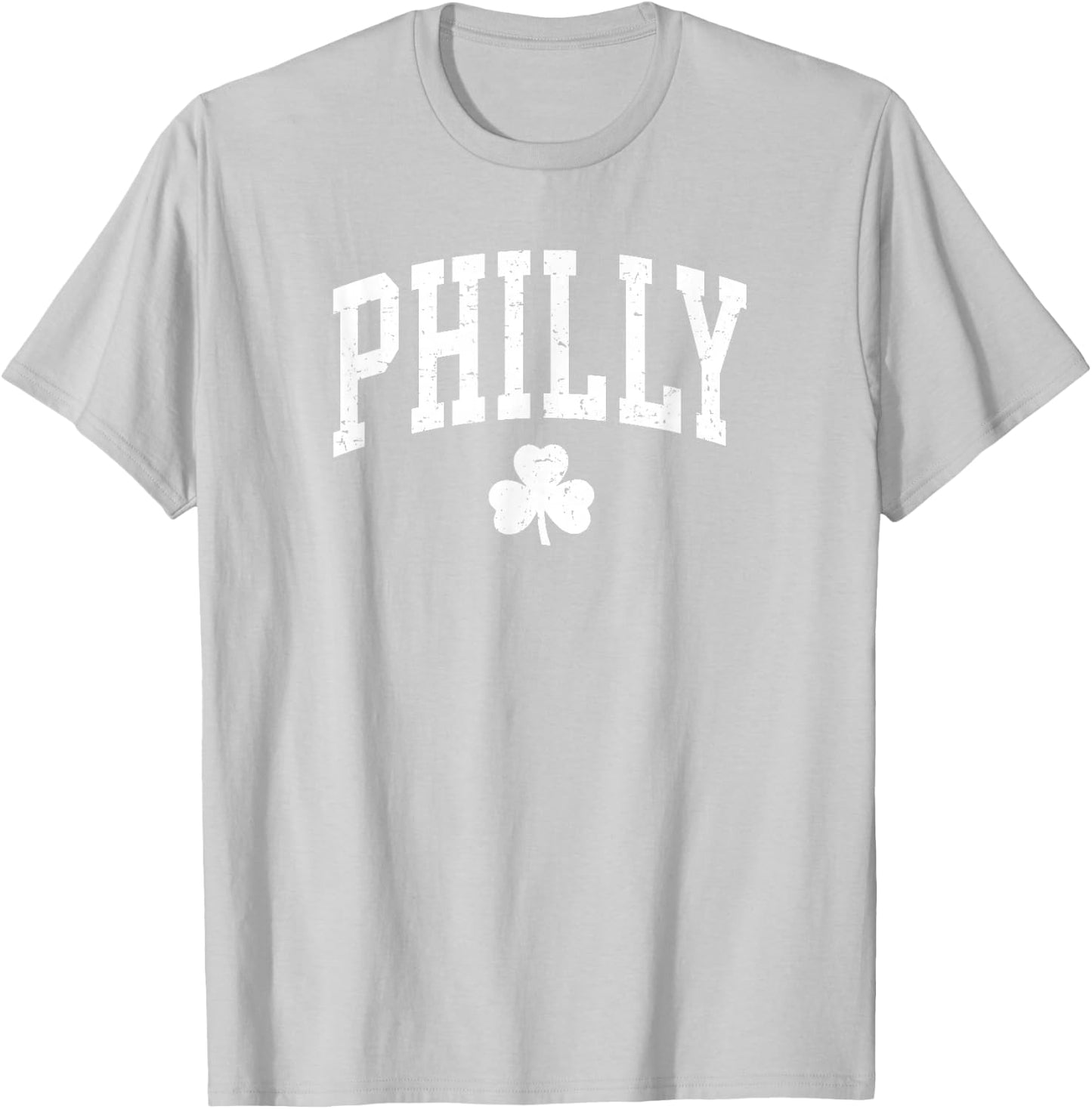 Retro Philly Philadelphia St Patricks Day Clover Boys Girls T-Shirt - T-Shirt | Ash