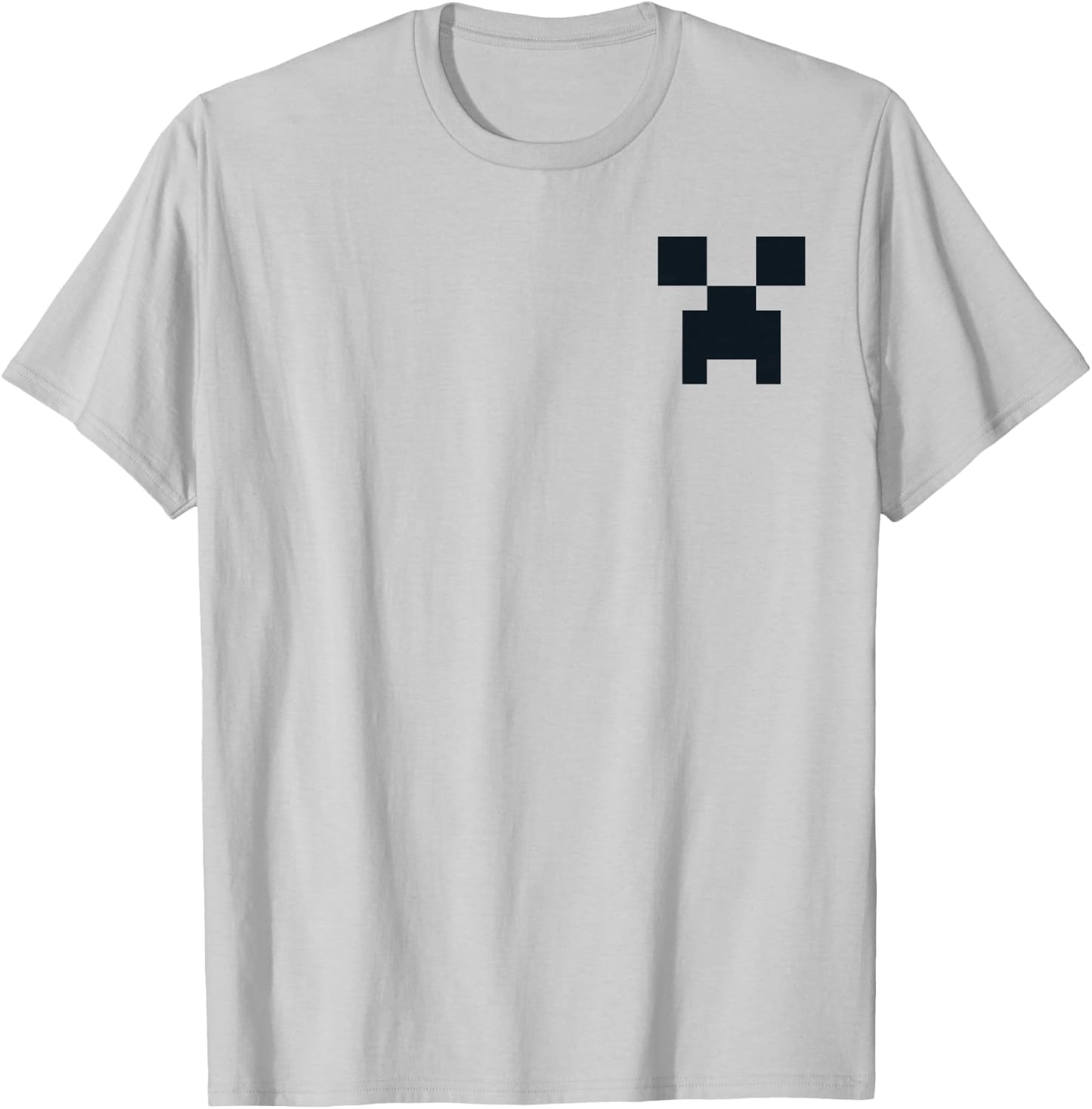 Minecraft Creeper Pocket Size T-Shirt - T-Shirt | Ash