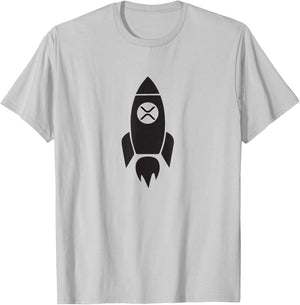 XRP to the Moon T-Shirt - T-Shirt | Ash