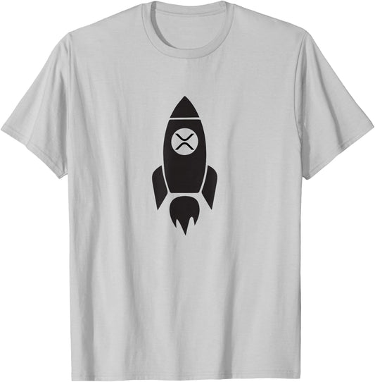 XRP to the Moon T-Shirt - T-Shirt | Ash