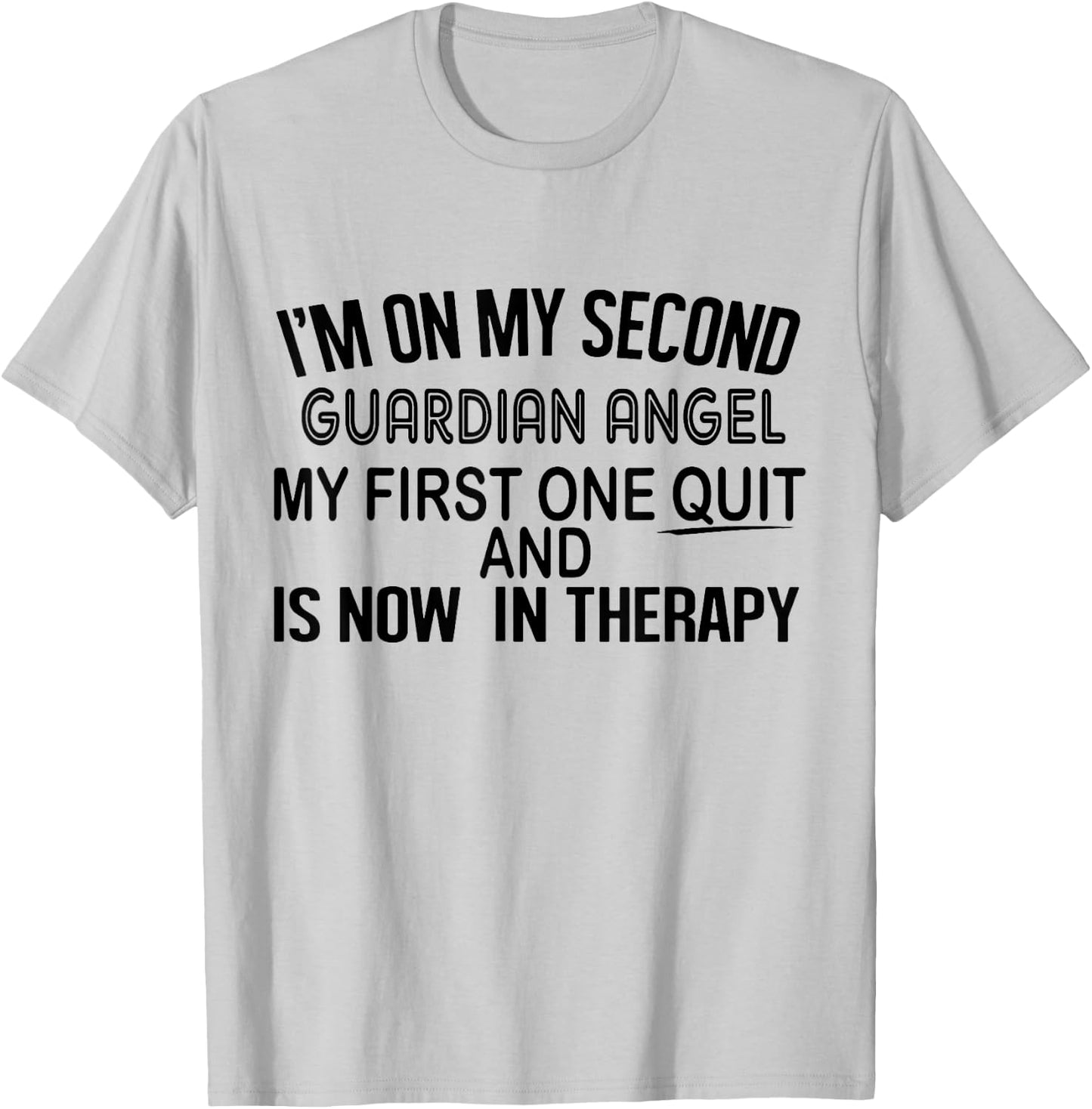 I'm On My Second Guardian Angel T-Shirt - T-Shirt | Ash
