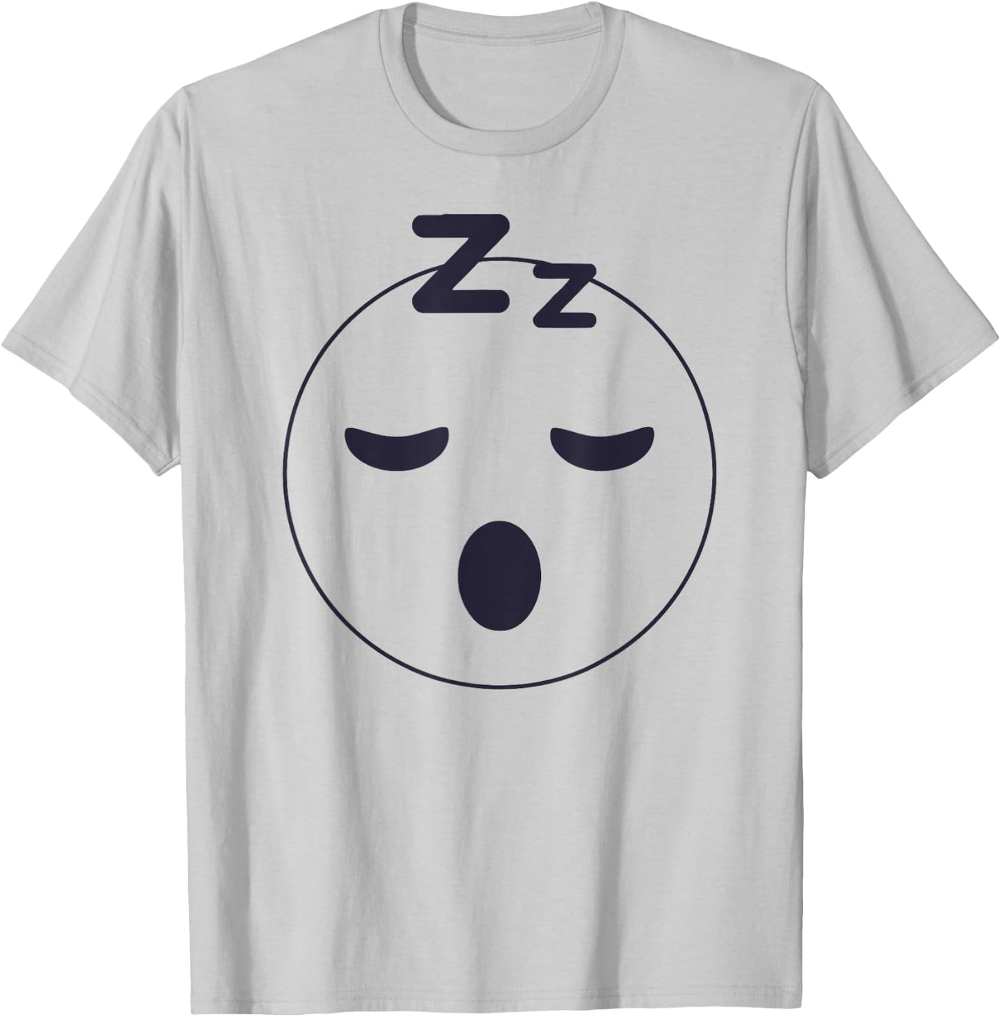 Sleep Emoticon Pajama Sleeping Pjs Men Women Pajamas T-Shirt - T-Shirt | Ash