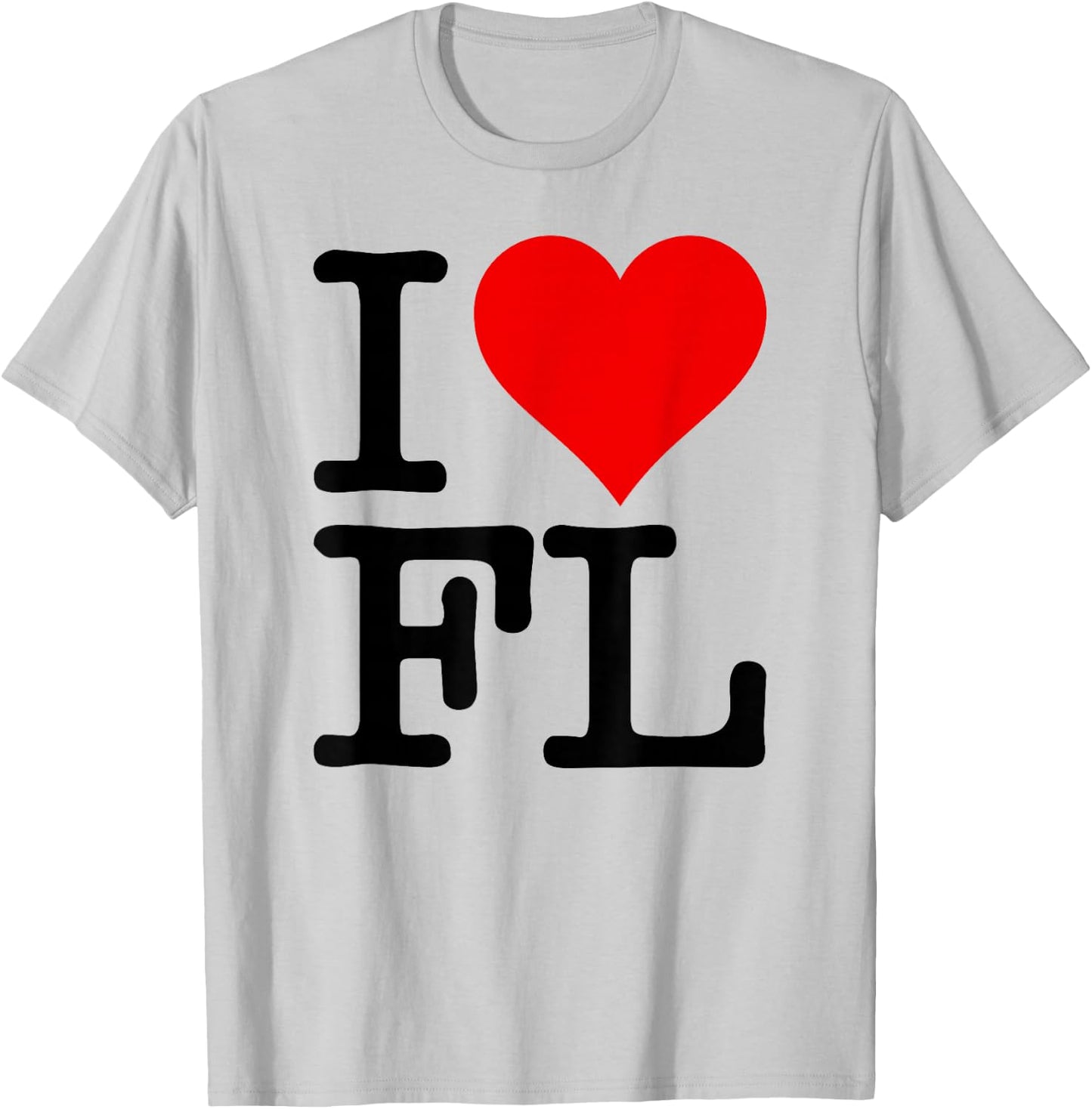 I Love Heart Florida Fl T-Shirt - T-Shirt | Ash