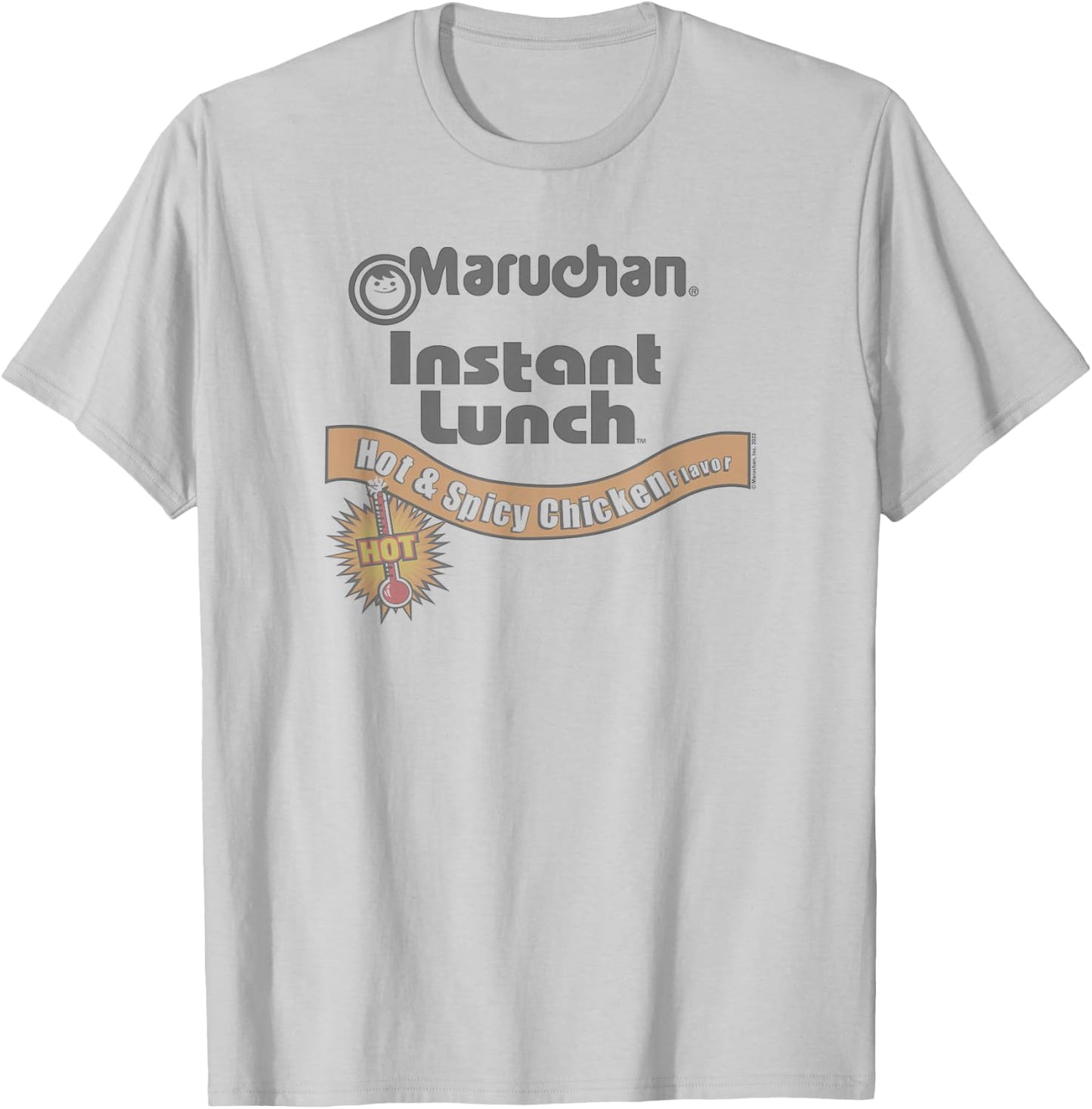 Maruchan Instant Lunch Hot & Spicy Chicken Flavor Logo T-Shirt - T-Shirt | Ash