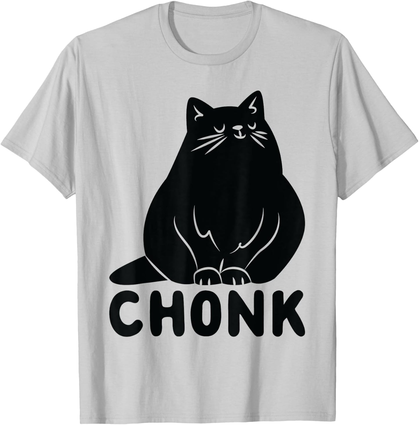 Cat Chonk T-Shirt - T-Shirt | Ash