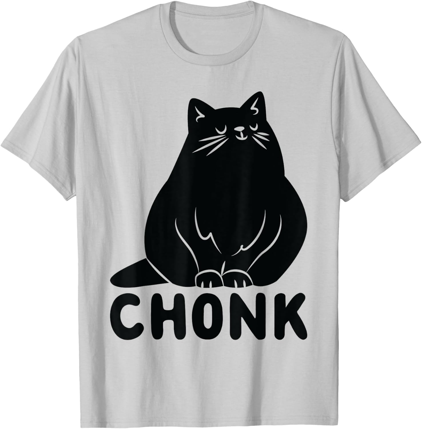 Cat Chonk T-Shirt - T-Shirt | Ash