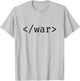 HTML "Stop War" T-Shirt - T-Shirt | Ash