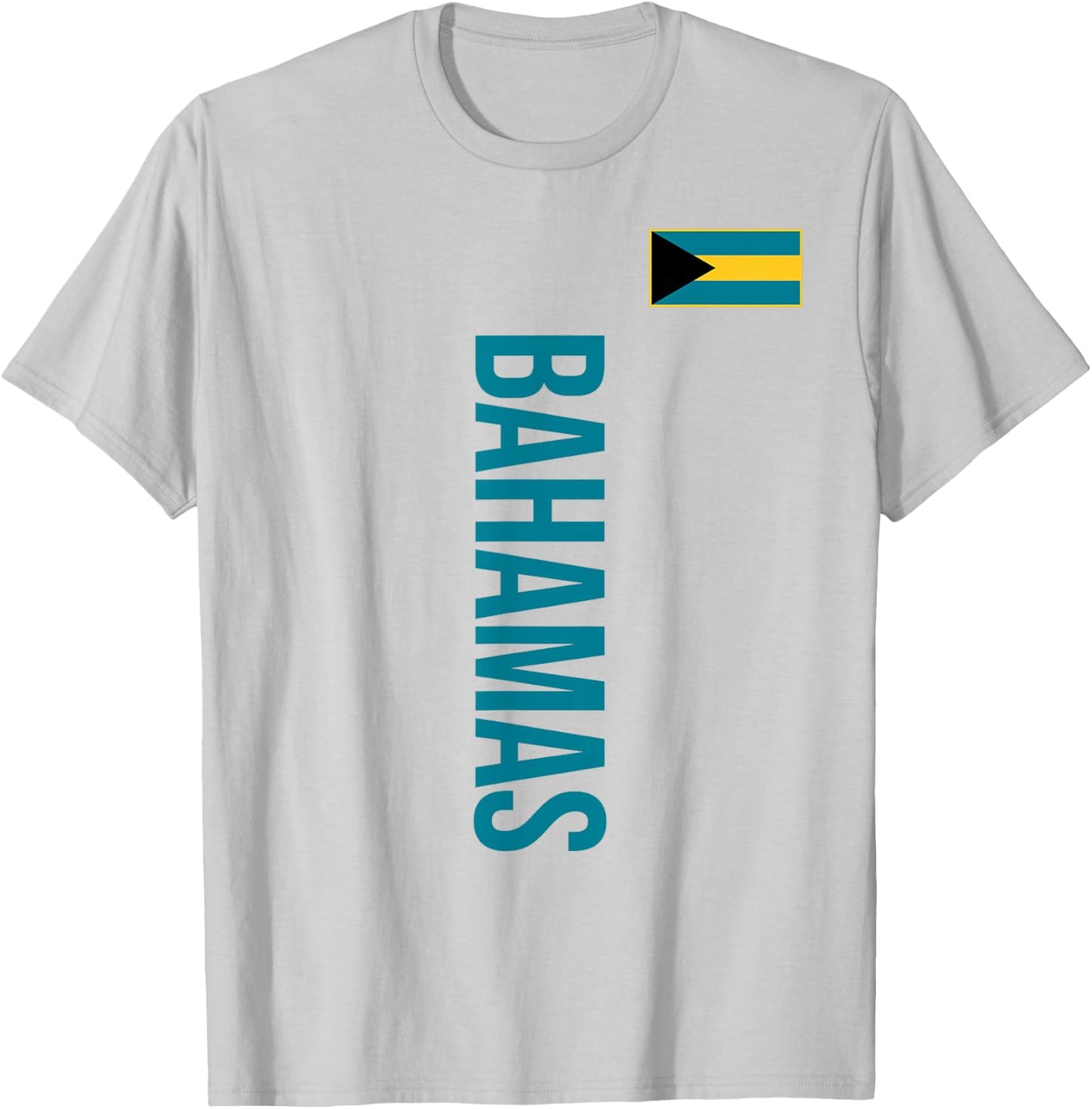 Bahamas flag sports football athletic jersey top T-Shirt - T-Shirt | Ash