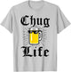 College Beer Lover Gifts: Chug Life 2 Spring Break Beer Fan T-Shirt - T-Shirt | Ash
