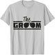 The Groom Vintage Men Groom To Be Wedding Day T-Shirt - T-Shirt | Ash