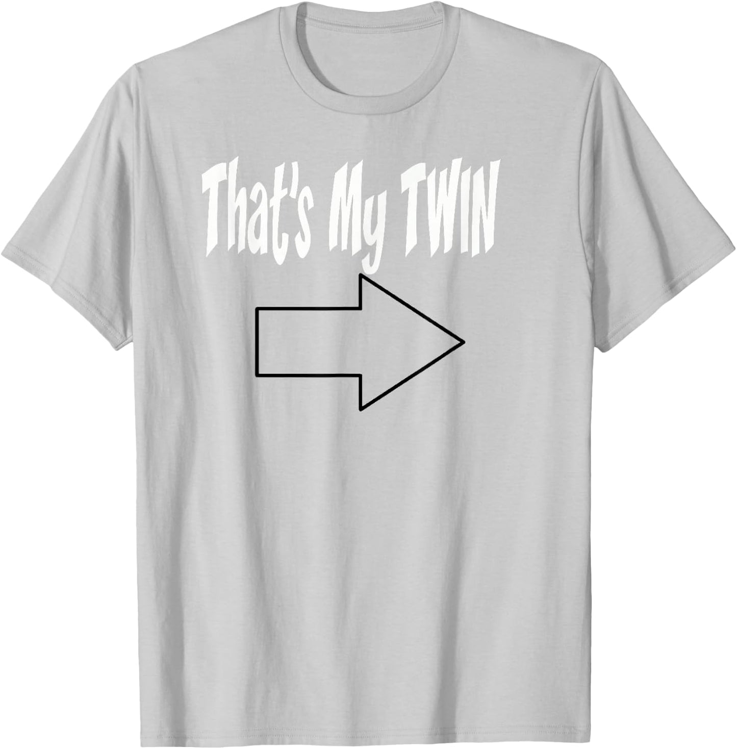 Thats My Twin Arrow Point to Left T Shirt T-Shirt - T-Shirt | Ash