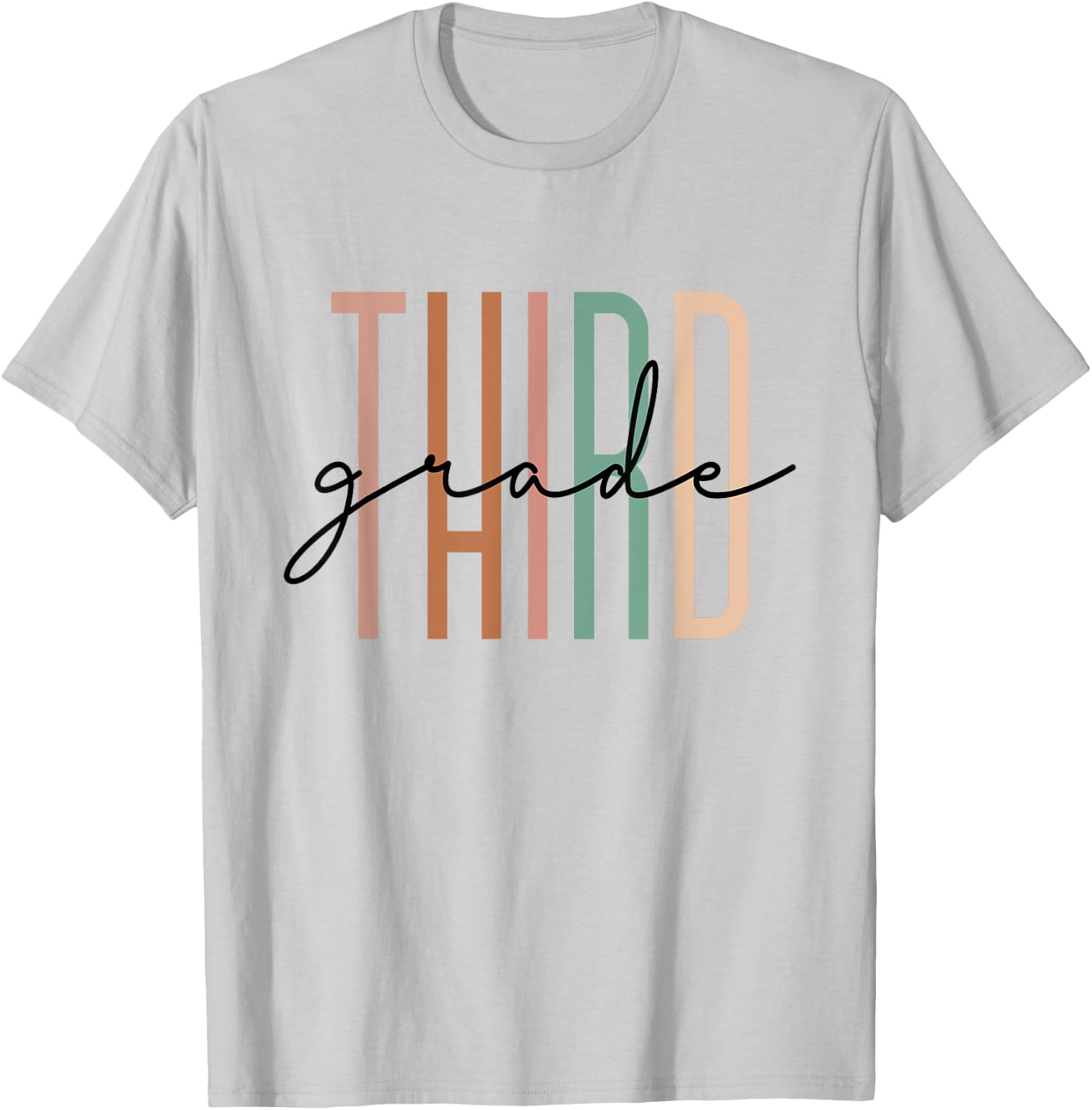 Third Grade Girls Boys Teacher Team 3rd Grade Squad T-Shirt - T-Shirt | Ash