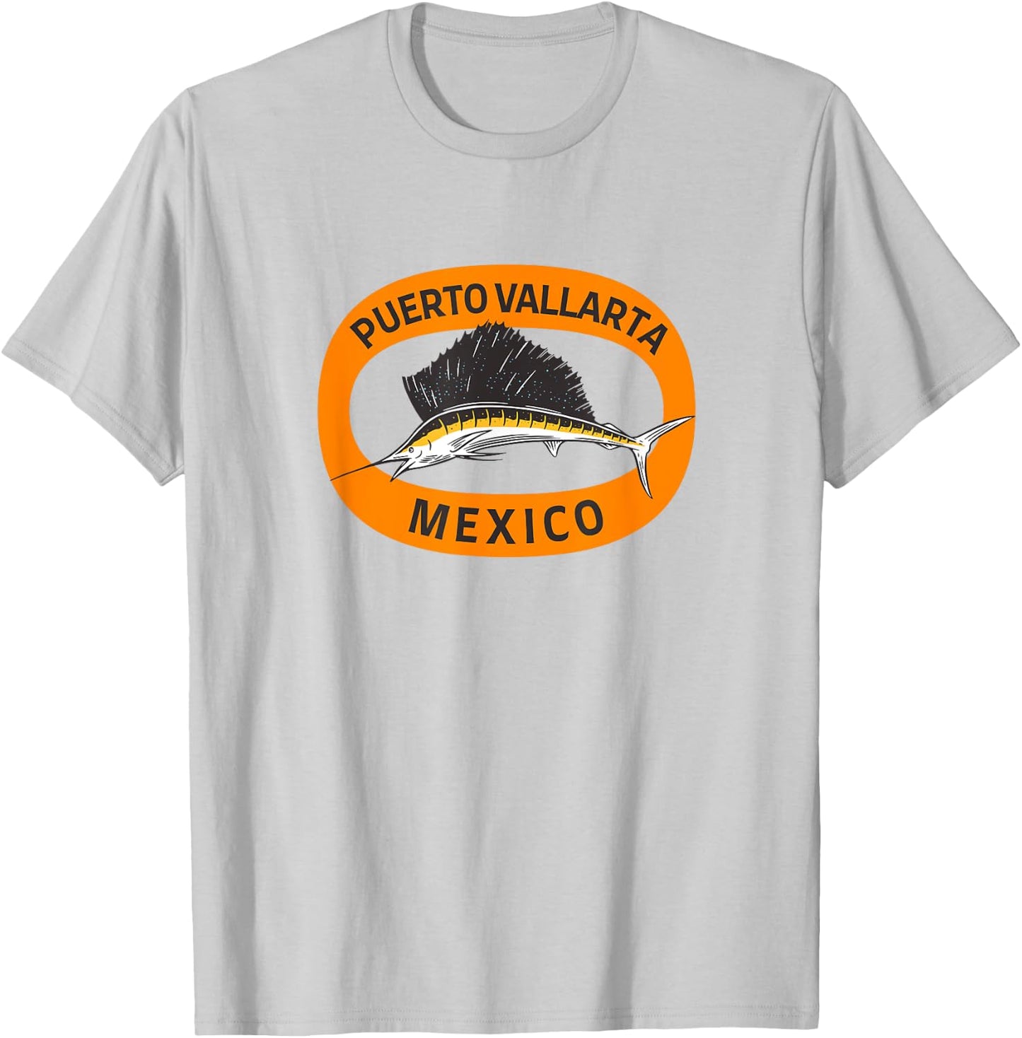 Puerto Vallarta Mexico Sailfish T-Shirt - T-Shirt | Ash