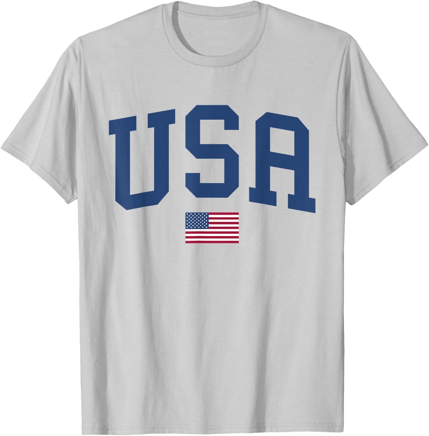 USA T Shirt Women Men Kids Patriotic American Flag July 4th T-Shirt - T-Shirt | Ash
