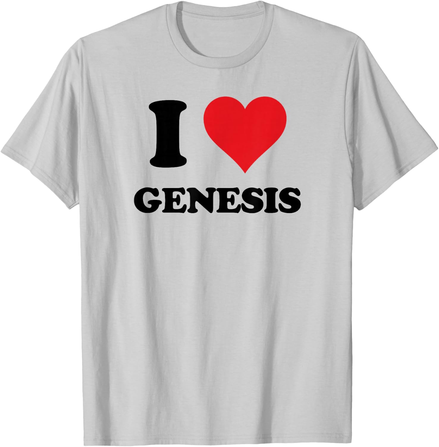 I Heart Genesis First Name I Love Personalised Stuff T-Shirt - T-Shirt | Ash
