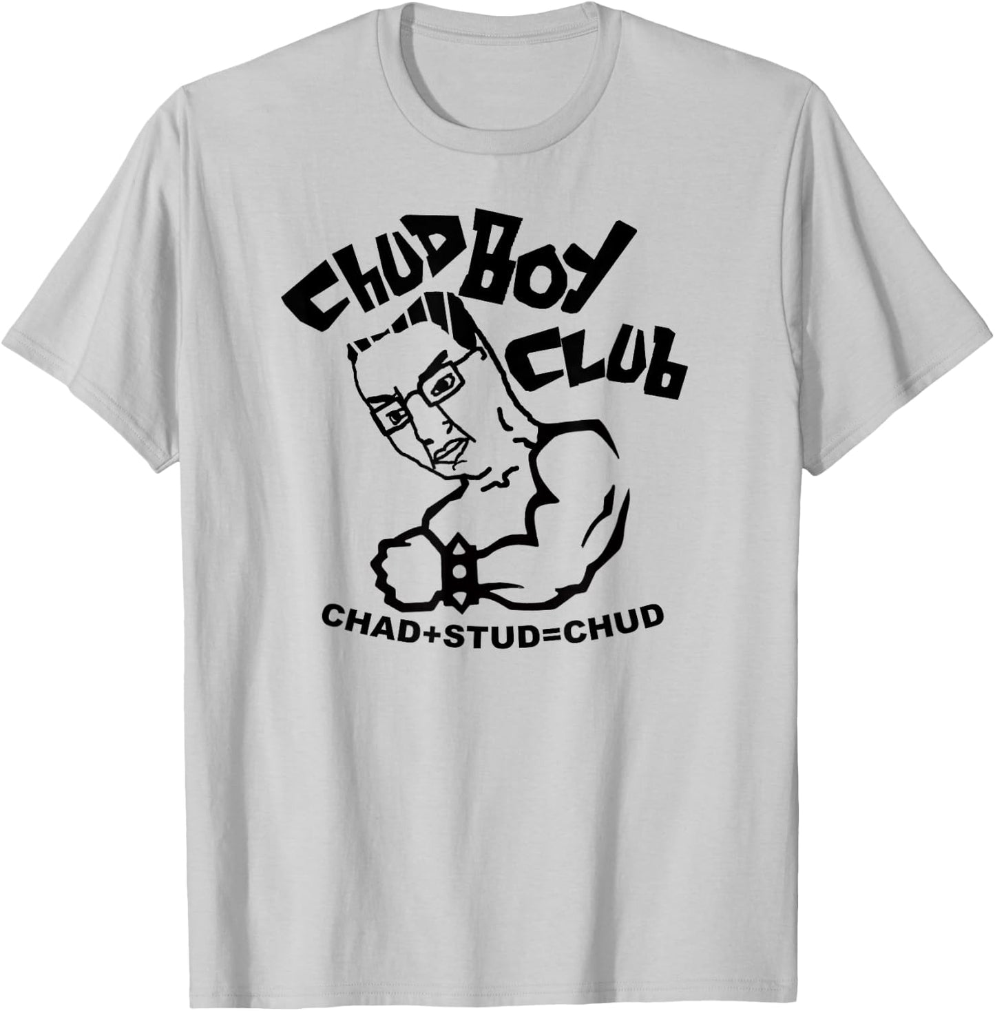 Chud Boy Club Chad Stud Meme T-Shirt - T-Shirt | Ash