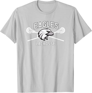 Franklin County Lacrosse Club Eagle Design T-Shirt - T-Shirt | Ash