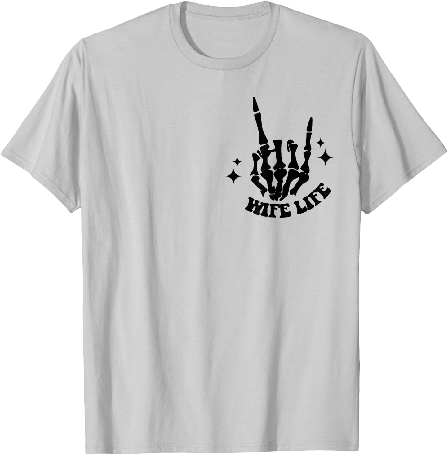 On My Husband's Last Nerve Wife Life T-Shirt - T-Shirt | Ash