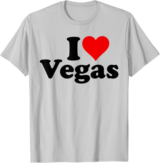 I Heart Love LAS Vegas Nevada T-Shirt - T-Shirt | Ash