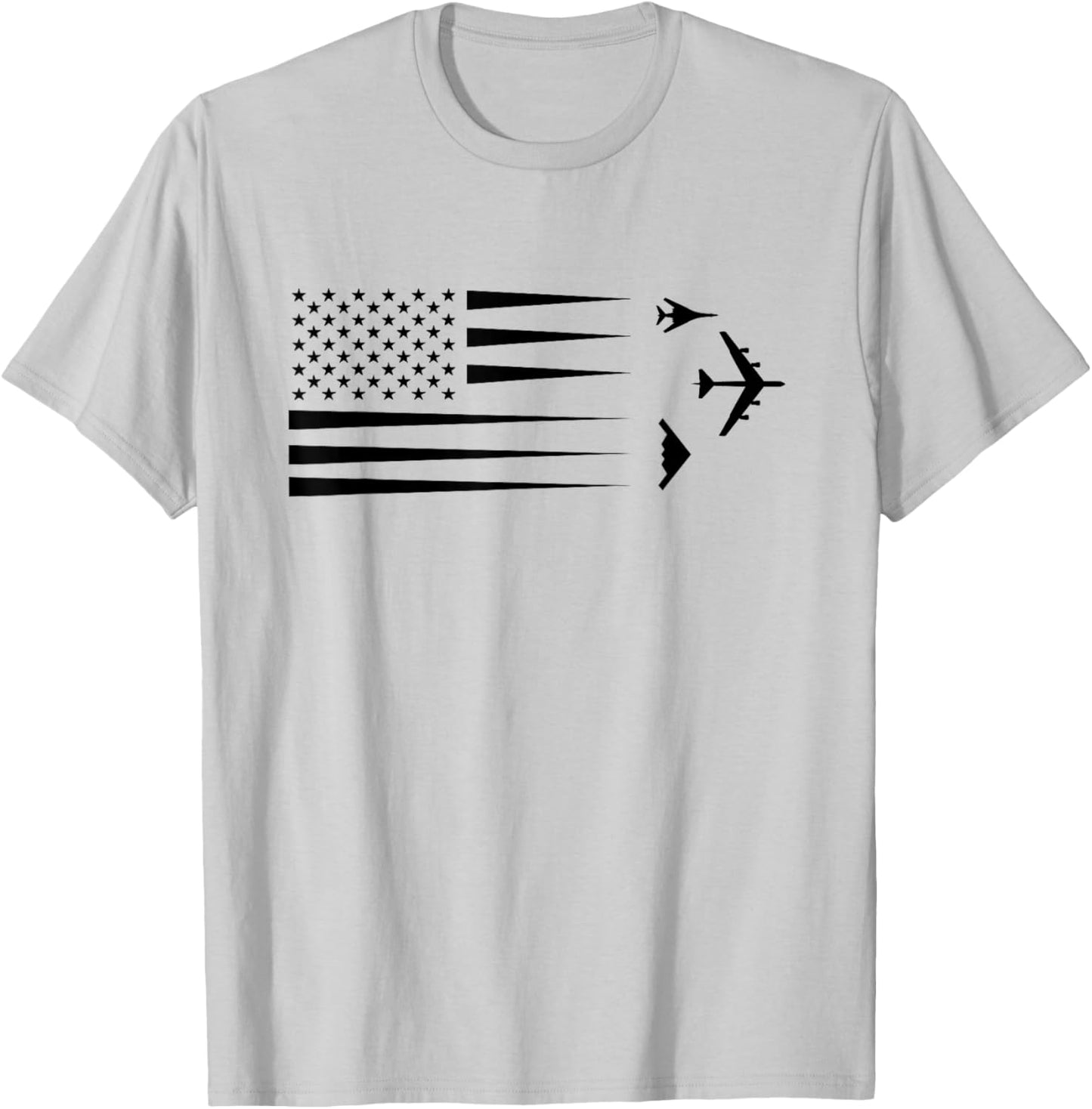 B-2 Spirit B-1 Lancer B-52 Bomber Airplane T-Shirt - T-Shirt | Ash