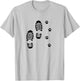 Dog and Man Hiking Dog Hiker People That Hike with Dogs Paw T-Shirt - T-Shirt | Ash