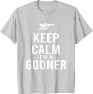 Keep Calm I'm a Gooner Jersey T-Shirt - T-Shirt | Ash