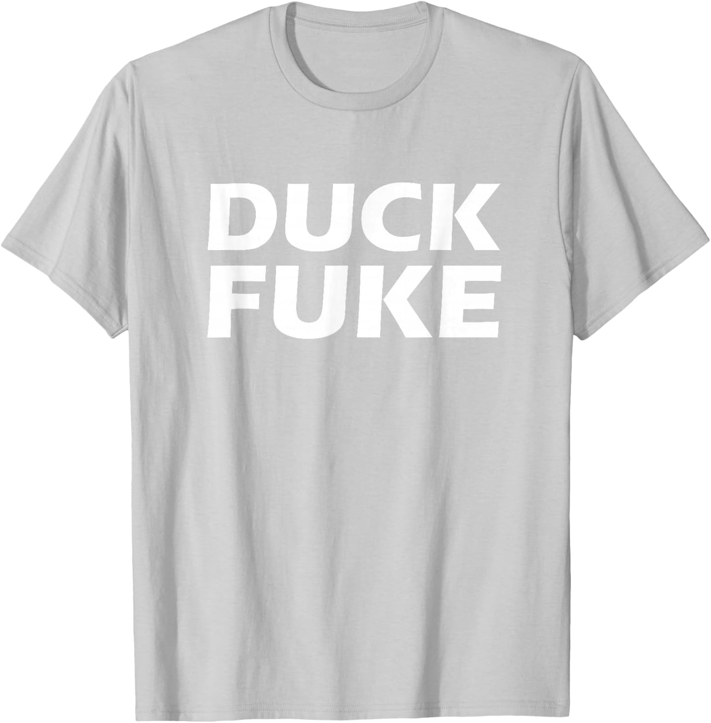 Duck Fuke Funny Basketball Rivalry T-Shirt - T-Shirt | Ash