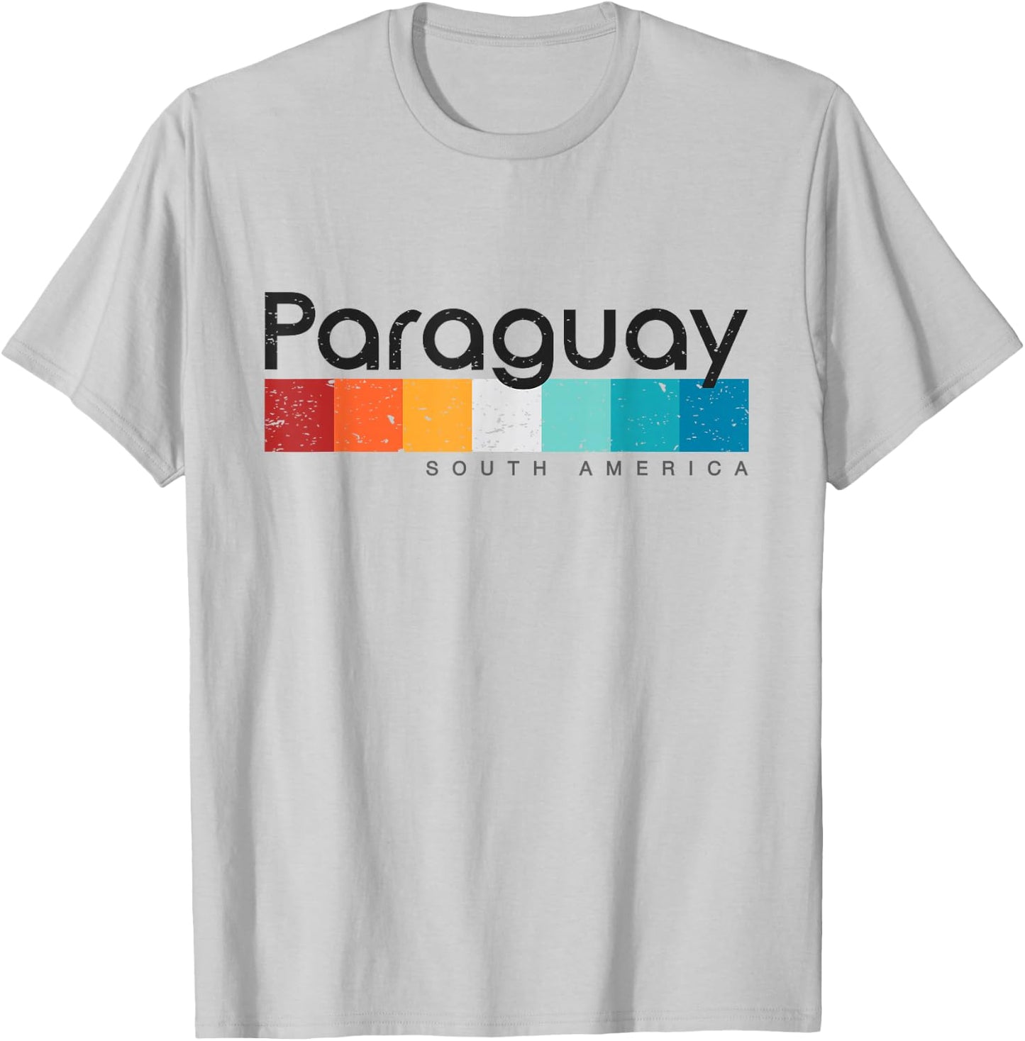 Vintage Paraguay South America 1980s Retro Design T-Shirt - T-Shirt | Ash