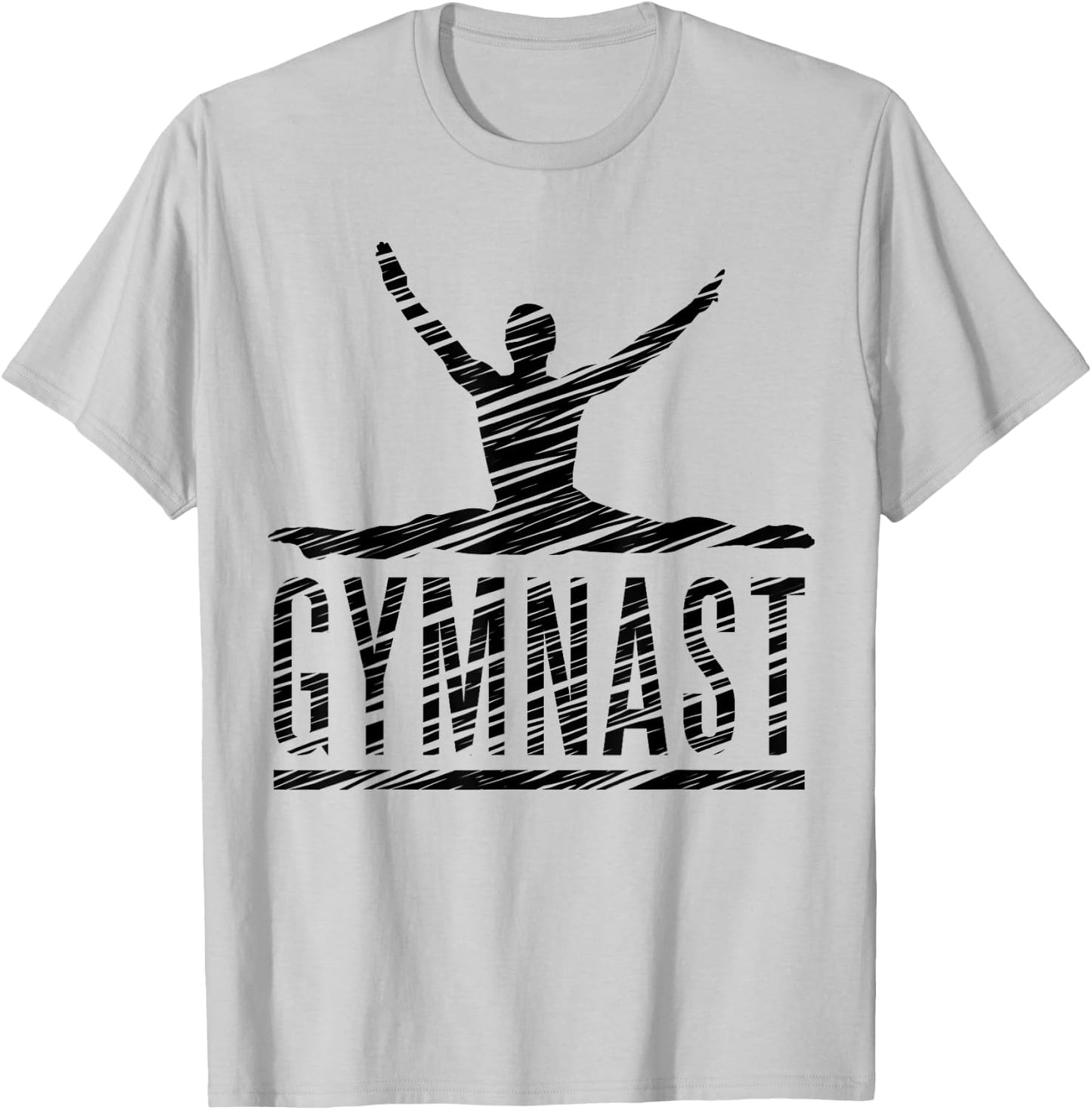 Gymnastics Fan Vintage Motif T-Shirt - T-Shirt | Ash