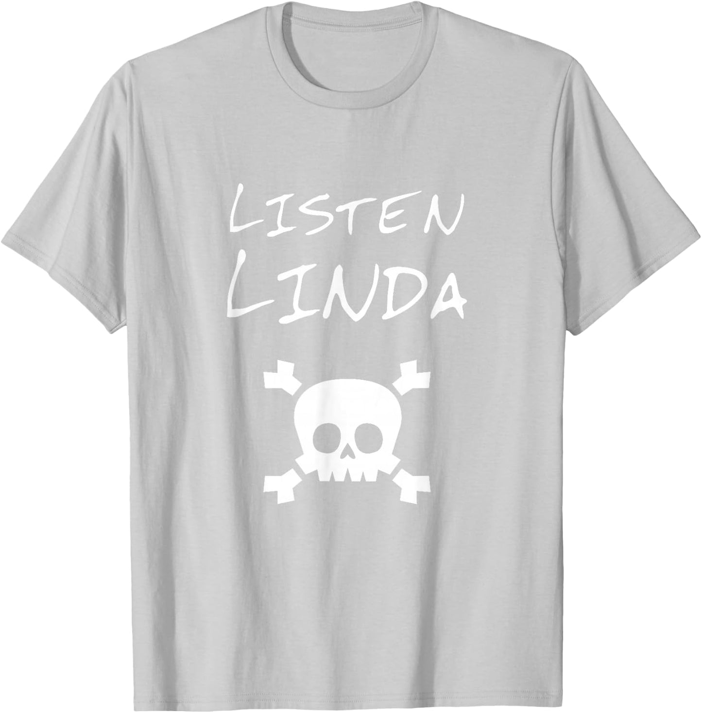 Listen Linda Boy Video Viral Green Pirate Bone Skull T-Shirt - T-Shirt | Ash