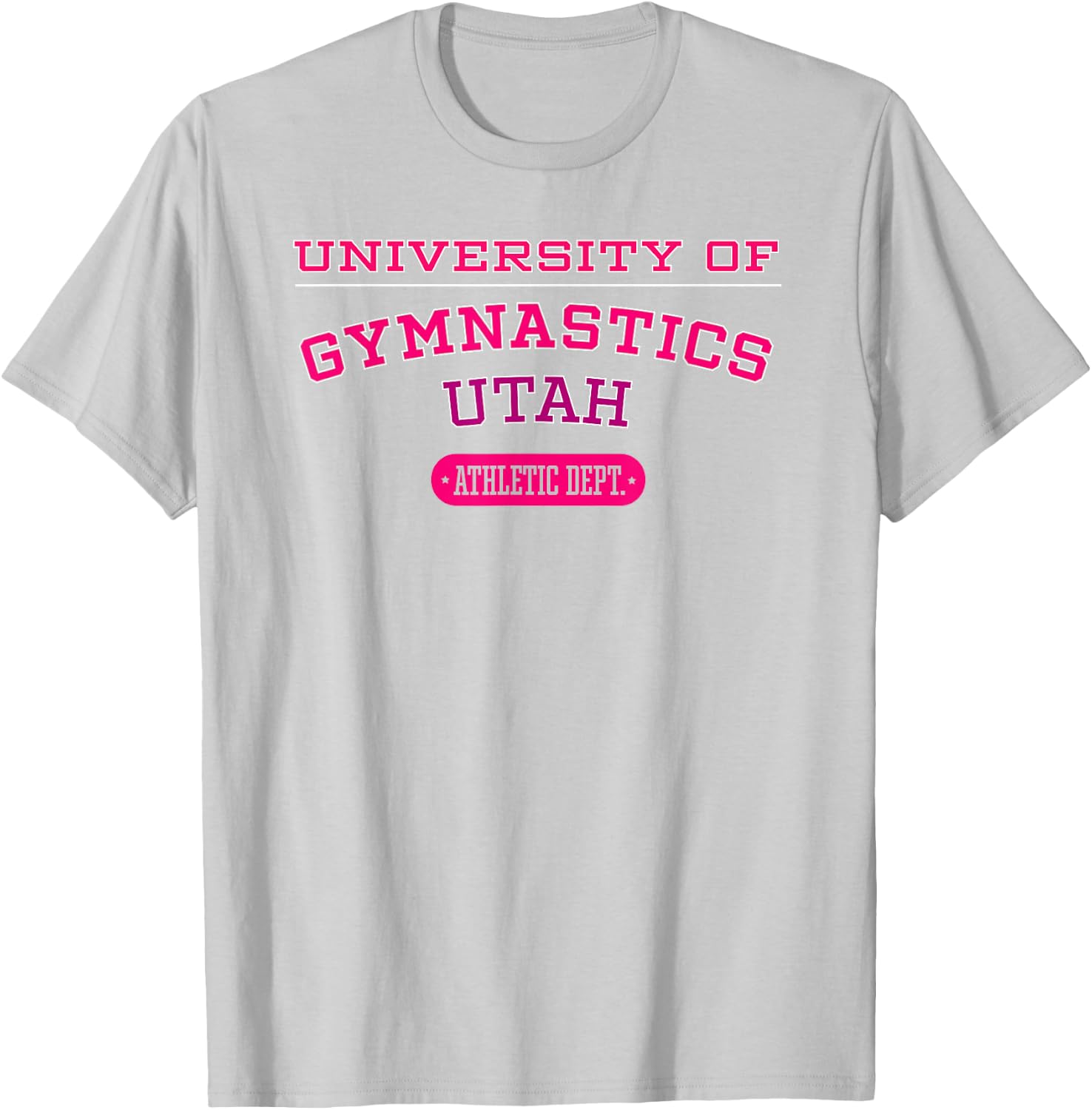 University of Gymnastics UTAH Athletic Dept. T-Shirt - T-Shirt | Ash