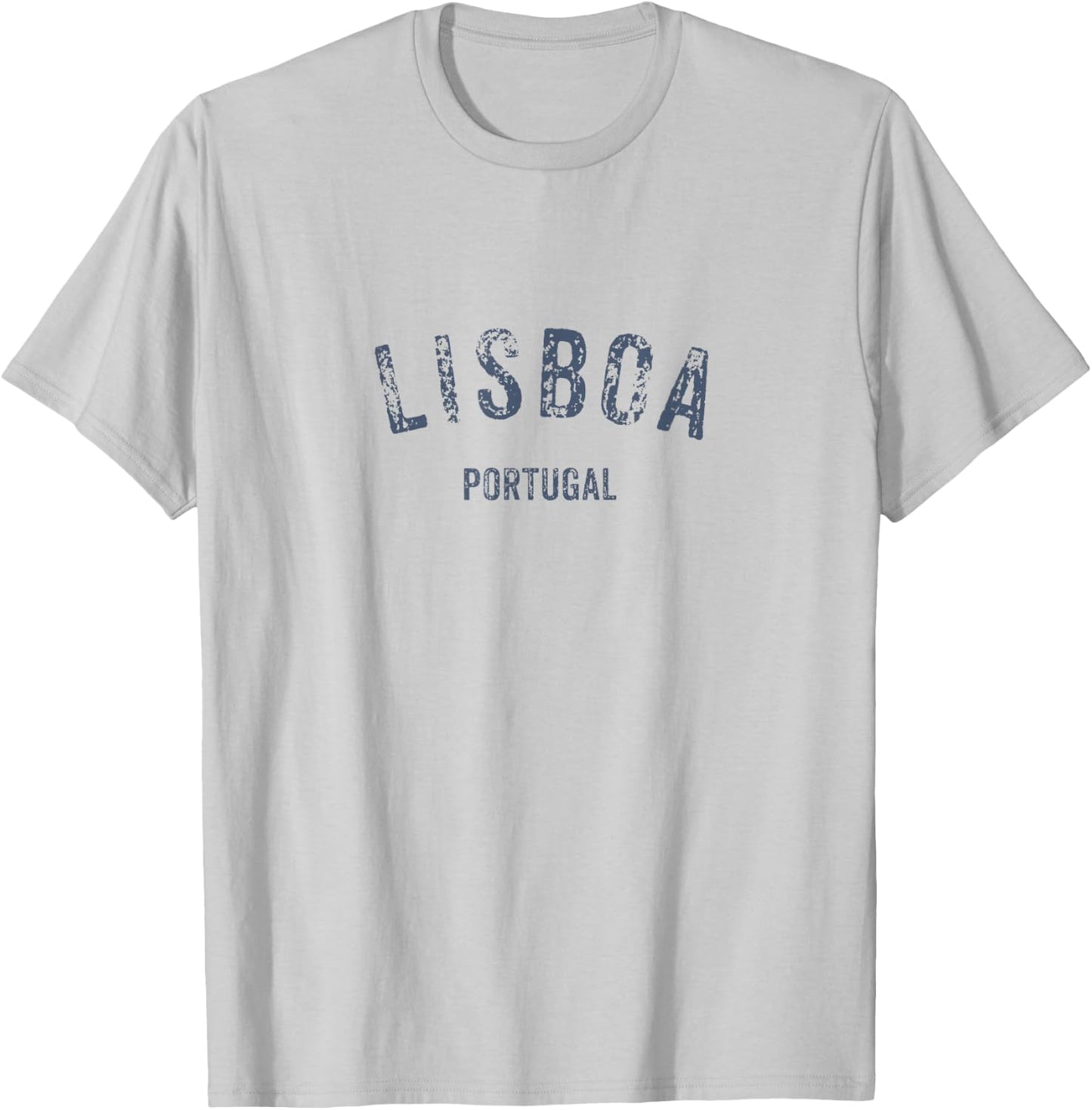 Lisboa Portugal Vintage Distressed Lisbon Travel Souvenir T-Shirt - T-Shirt | Ash