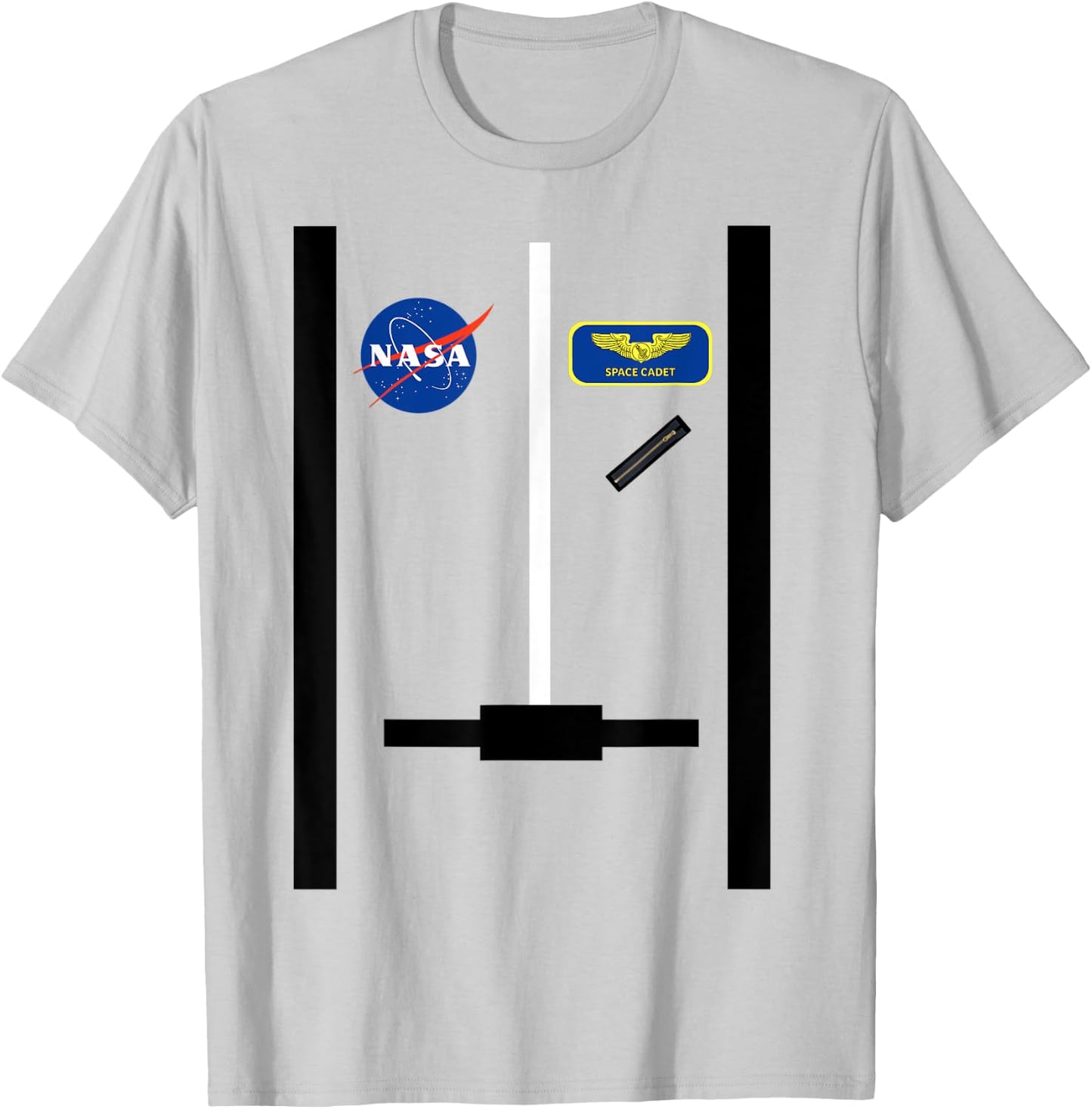 Astronaut NASA Pilot Orange NASA Space Cadet T-Shirt - T-Shirt | Ash