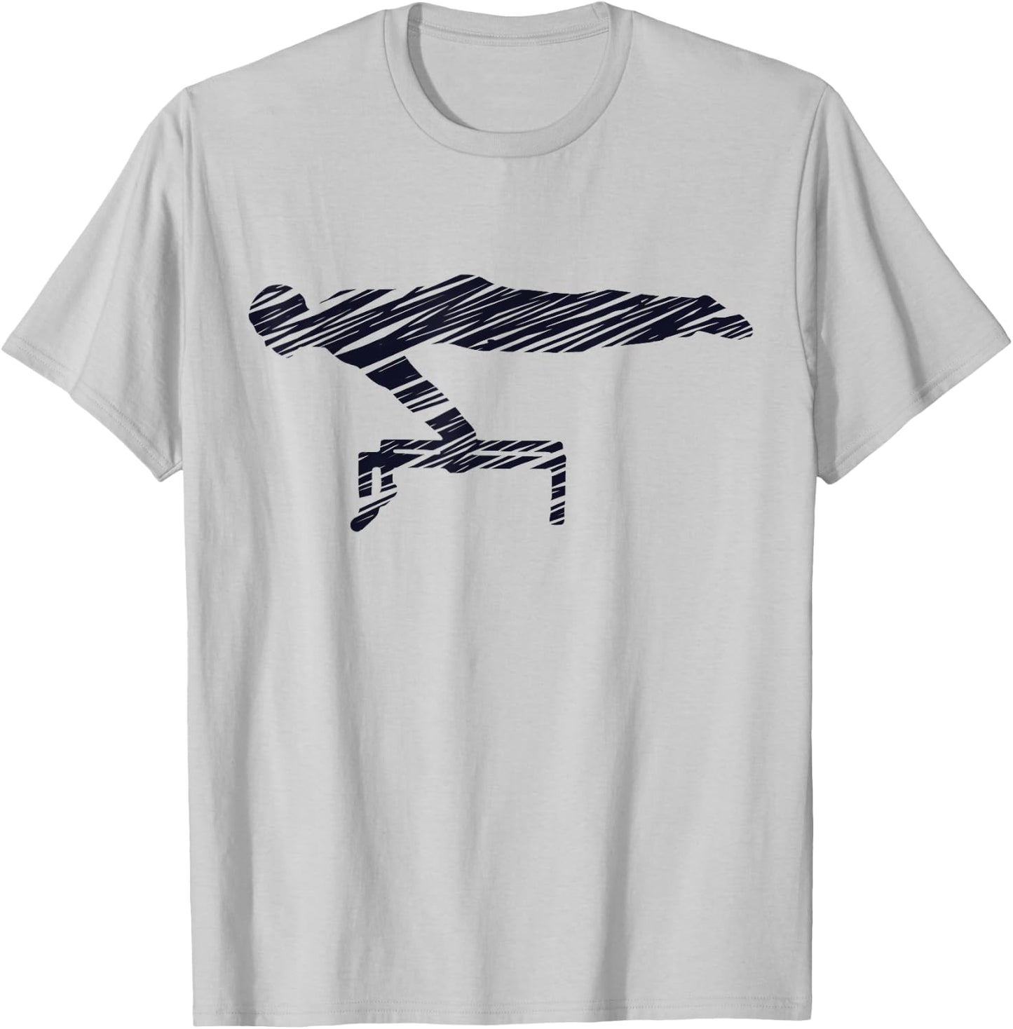 Motif gymnastics gymnast gymnastics fan vintage T-Shirt - T-Shirt | Ash