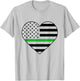 Green Line Military Border Patrol Park Ranger Women's Gift T-Shirt - T-Shirt | Ash