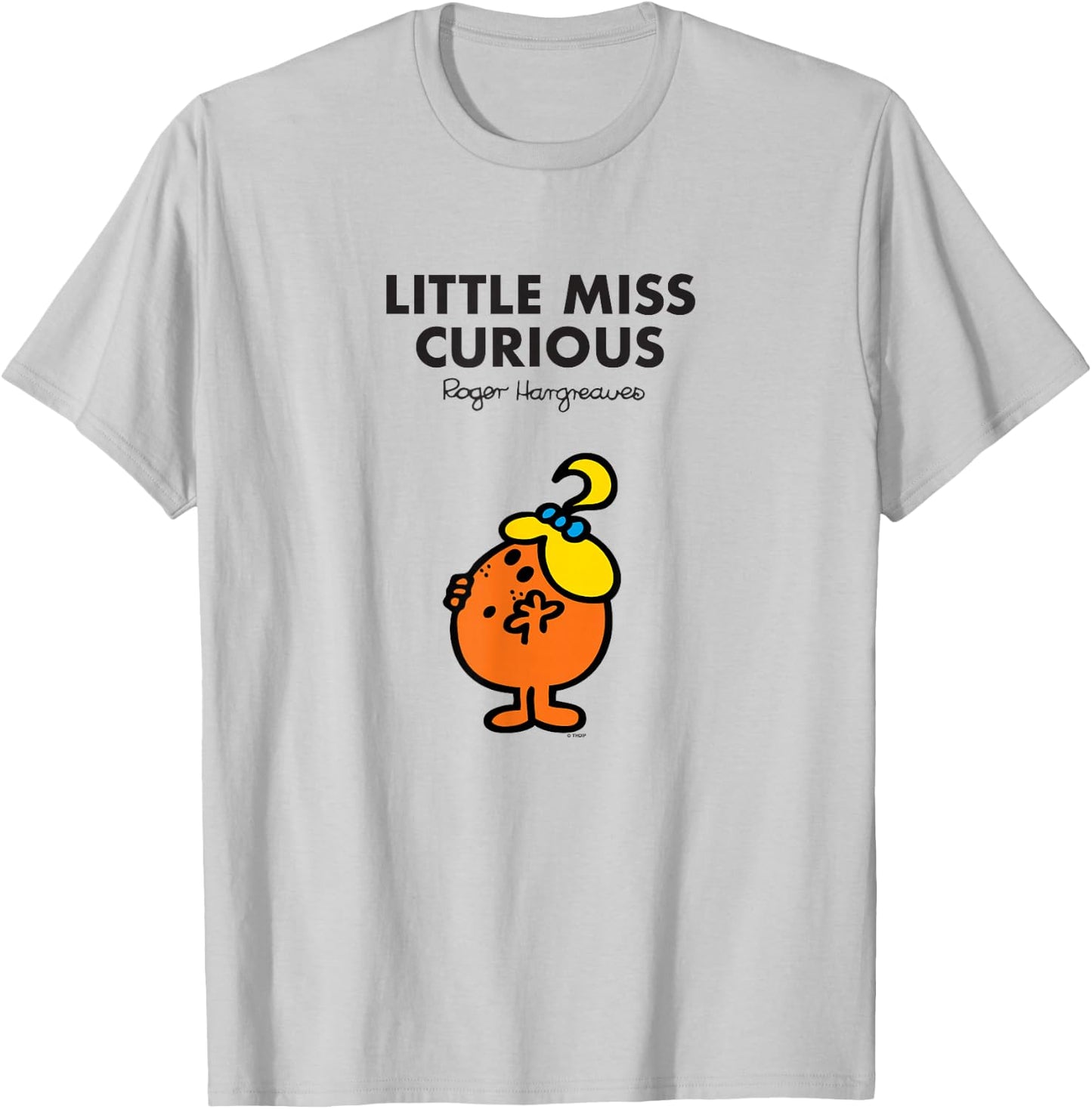 Mr. Men Little Miss Curious T-Shirt - T-Shirt | Ash