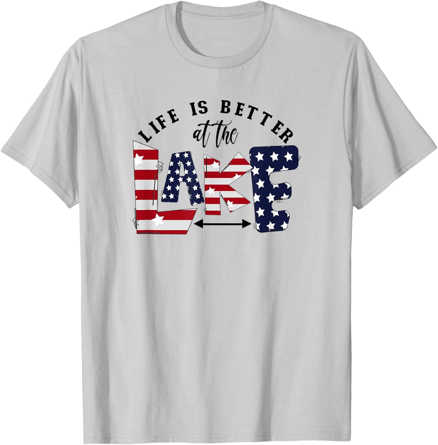 Lake Shirts Lake House Boating Camping Clothes Women Kid Men T-Shirt - T-Shirt | Ash