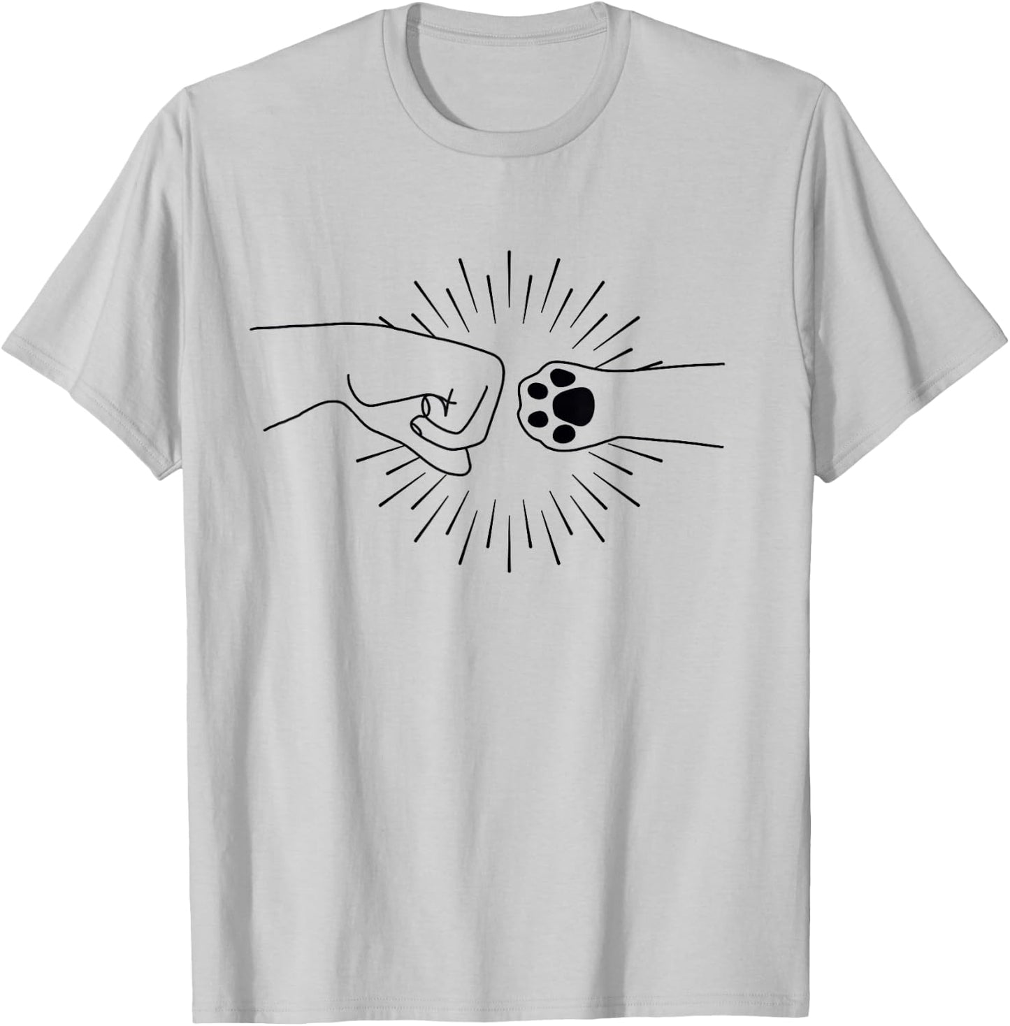 Cat Lover Fist Bump Women Girls Kids T-Shirt - T-Shirt | Ash