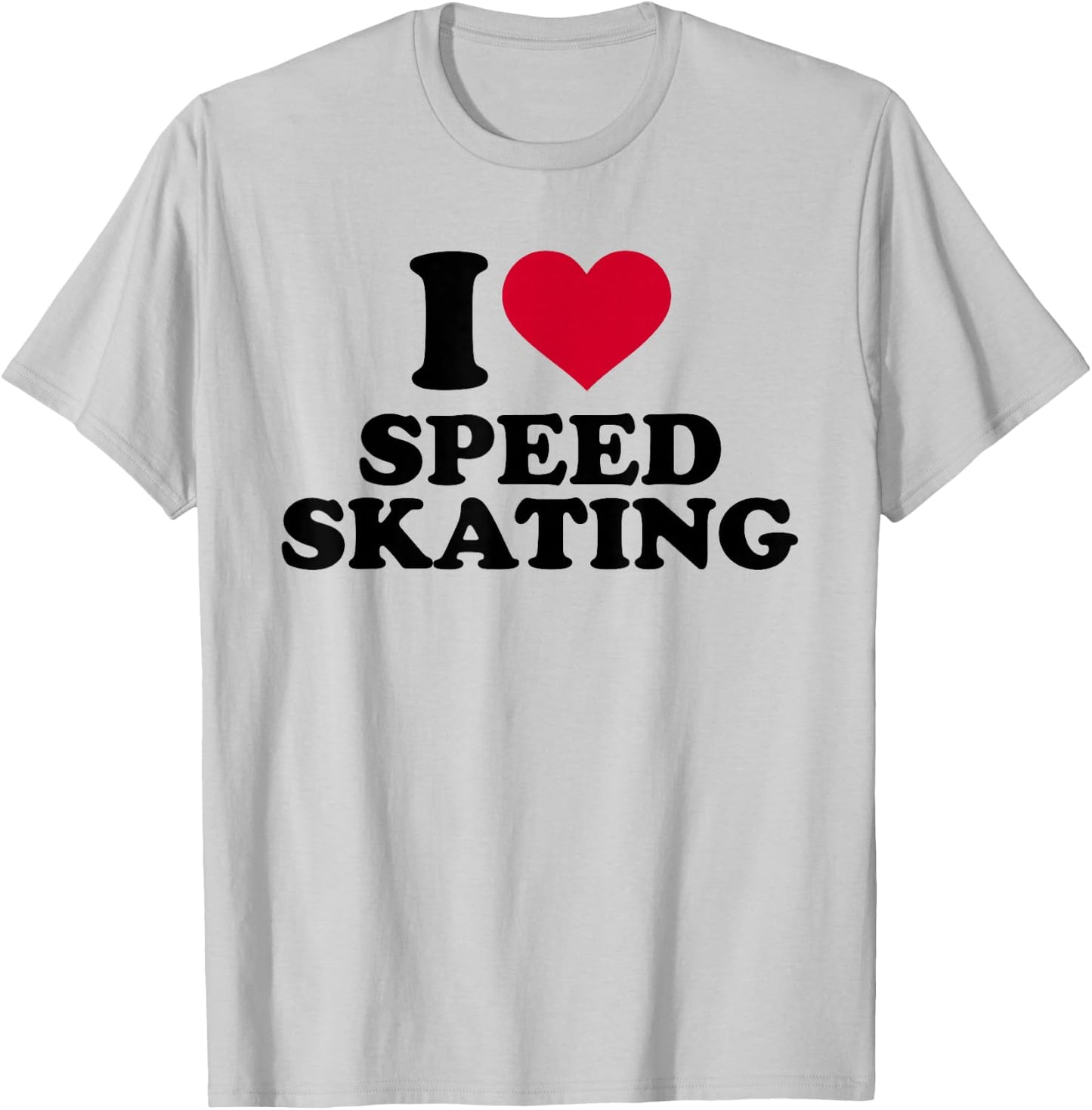 I love speed skating T-Shirt - T-Shirt | Ash
