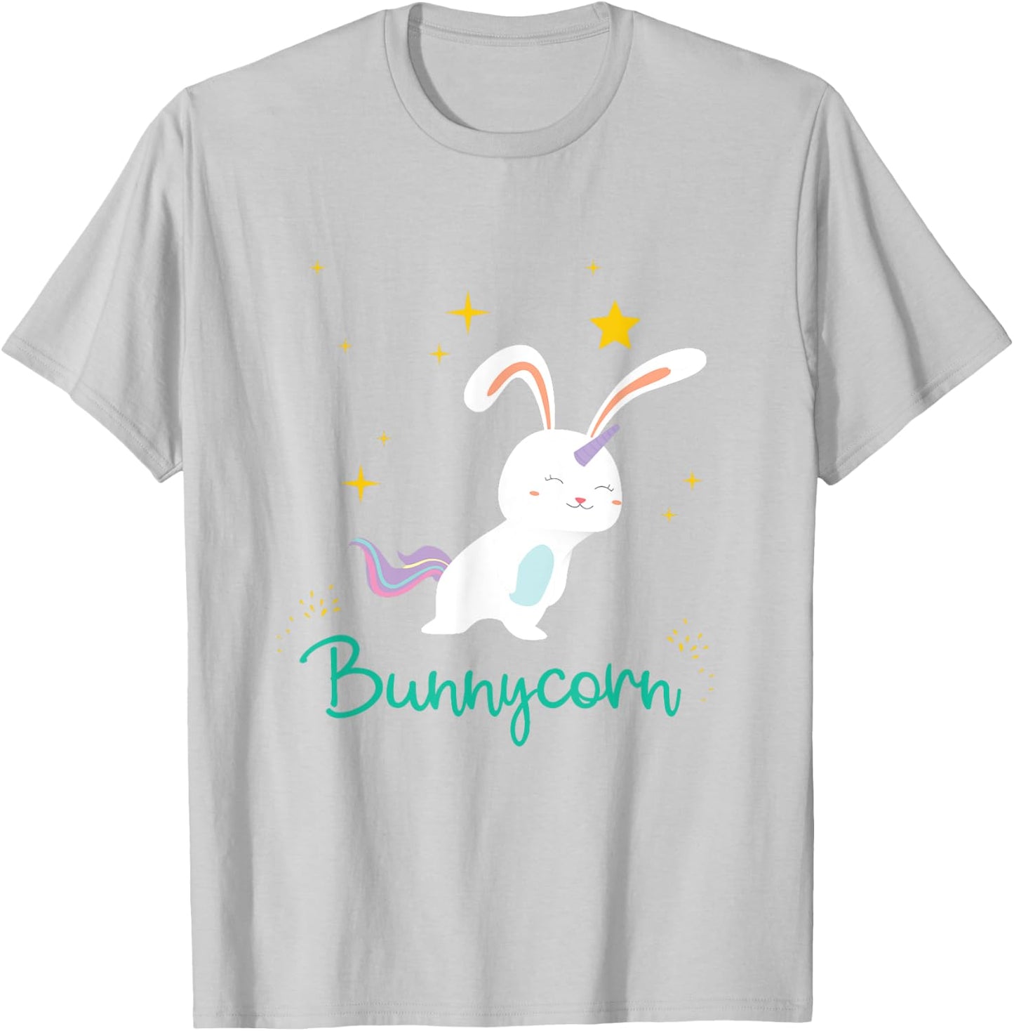 Bunnycorn Unicorn Bunnies Cute Funny Rabbit T-Shirt - T-Shirt | Ash