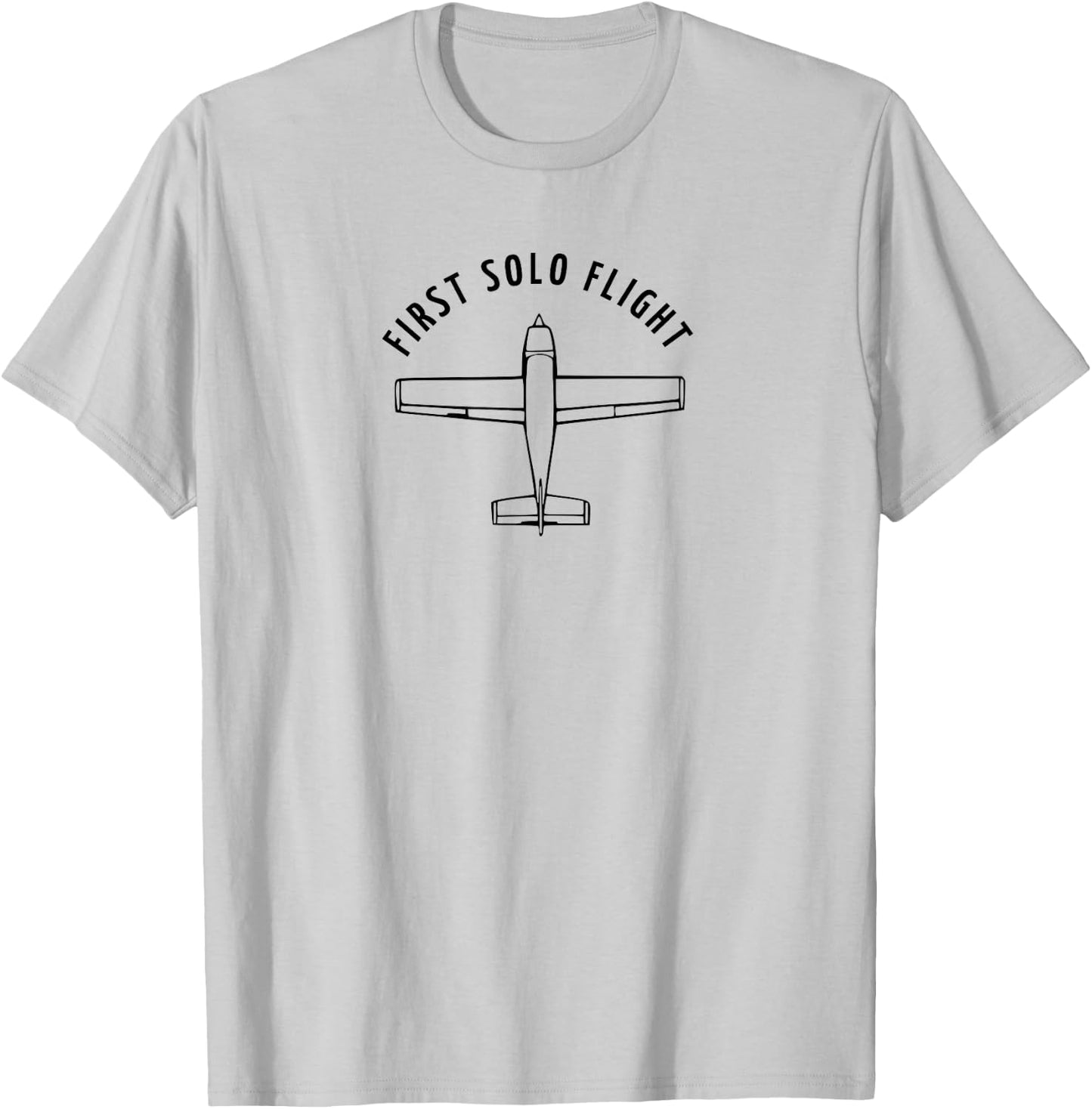 New Pilot Shirts & Gifts First Solo Flight -Adults Classic Fit Grey T-Shirt - T-Shirt | Ash