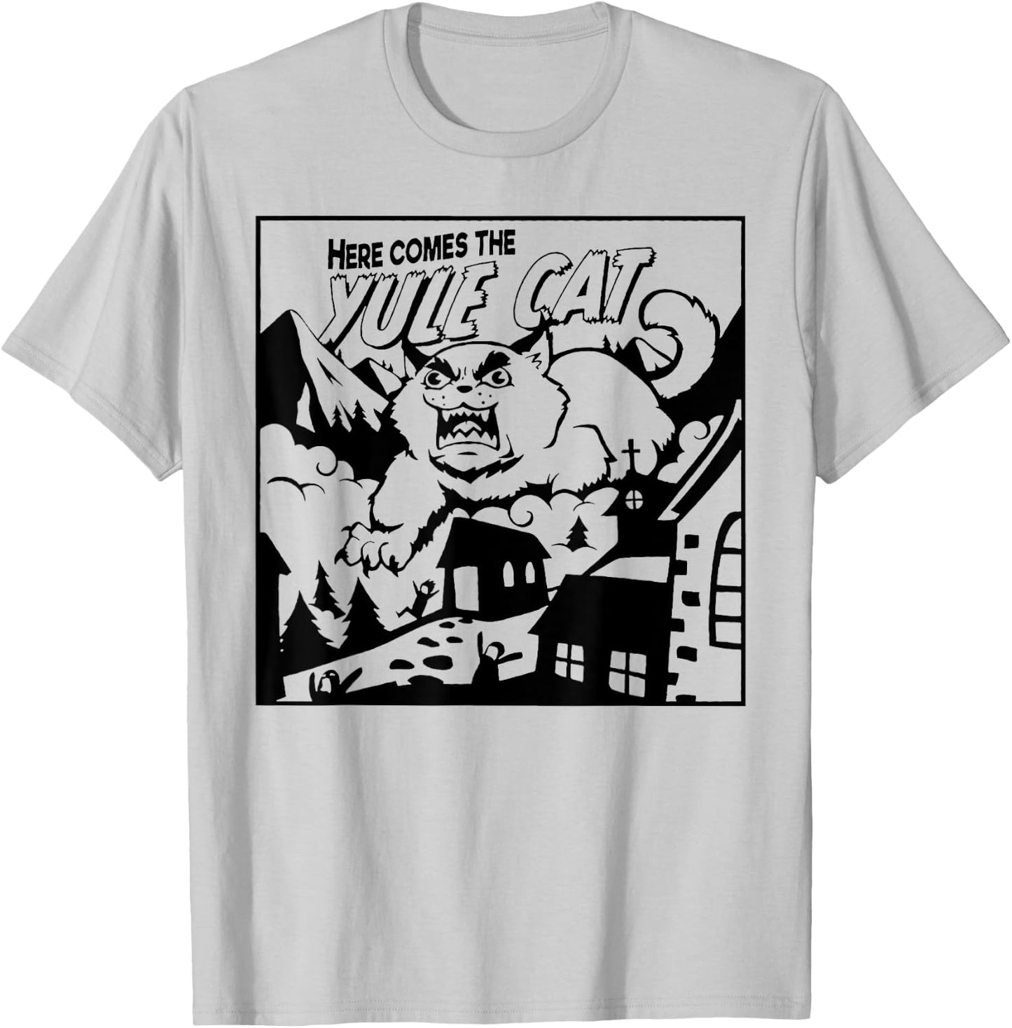Yule Cat Women T-Shirt - T-Shirt | Ash