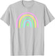 Four Leaf Clover Rainbow St Patrick's Day T-Shirt - T-Shirt | Ash