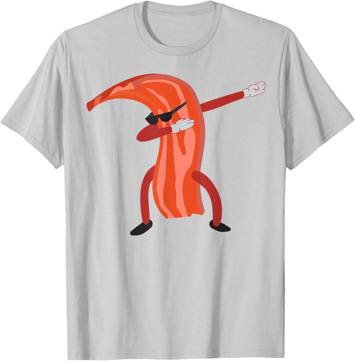 Dabbing Bacon Shirt | Cool Dainty Cut of Pork Gift T-Shirt - T-Shirt | Ash