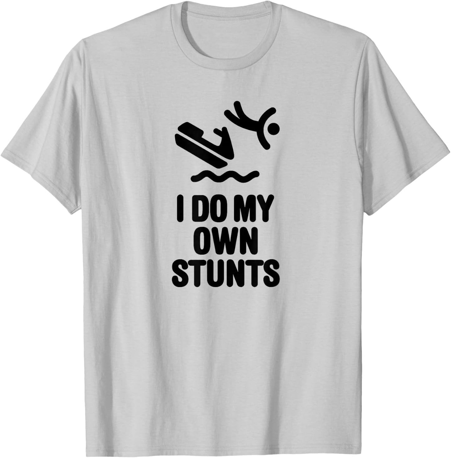 Personal Watercraft PWC I do my own stunts Jet Ski gift T-Shirt - T-Shirt | Ash
